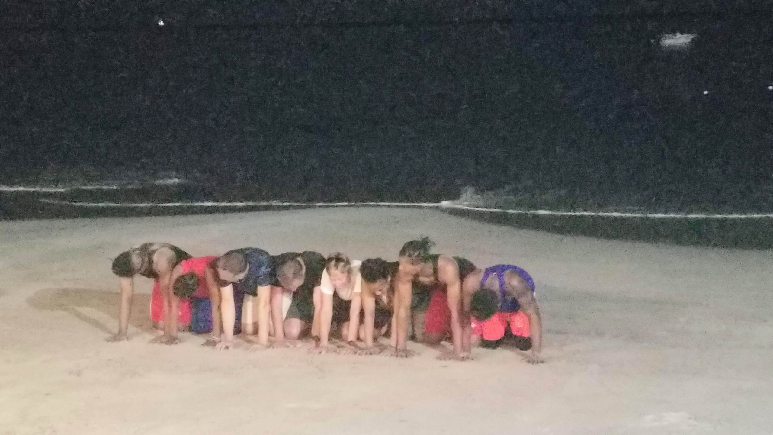 Children Planing in the Sand