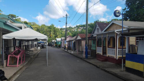 First House on Right old with Little Homes