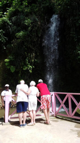 People Watching Waterfall