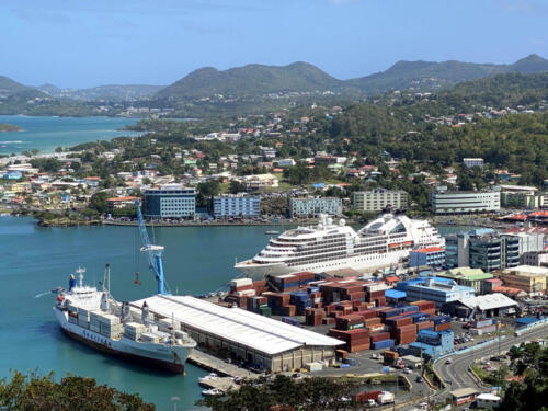 Cruise Ship in Harbor 